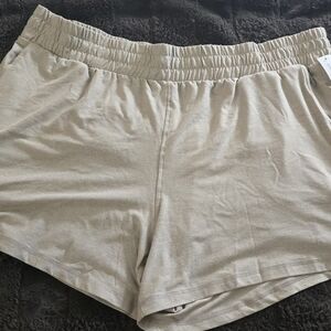 Athletic Works Women's Tan Athletic Shorts